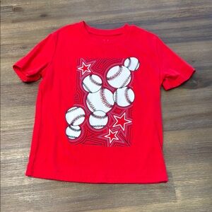 Jumping Beans Red Baseball Star Tee